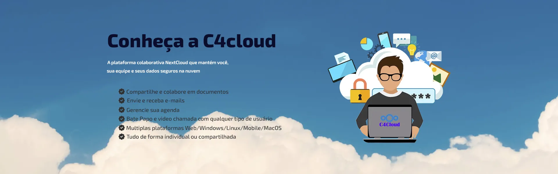 Cloud Storage C4conecta - muito mais que armazenamento de dados na nuvem